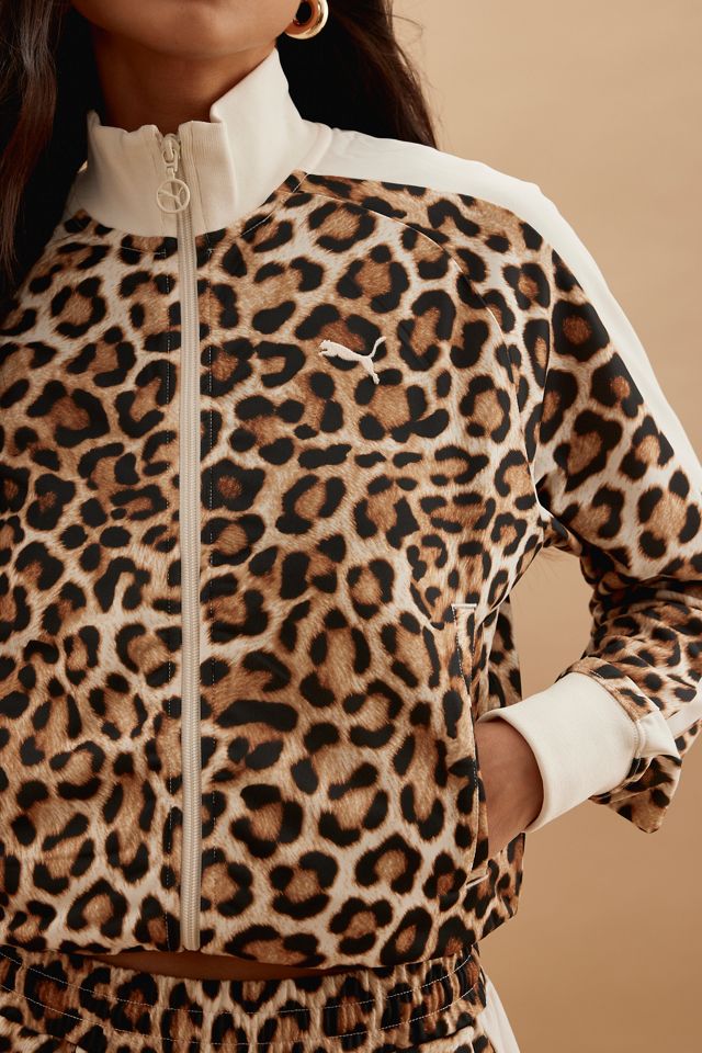 PUMA T7 Leopard Kurze Track Jacke #6