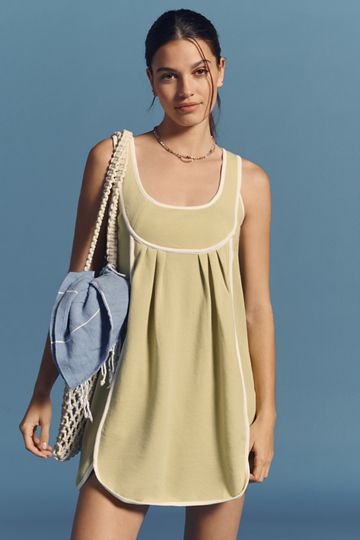 By Anthropologie Short-Sleeve Cutout Mini Dress
