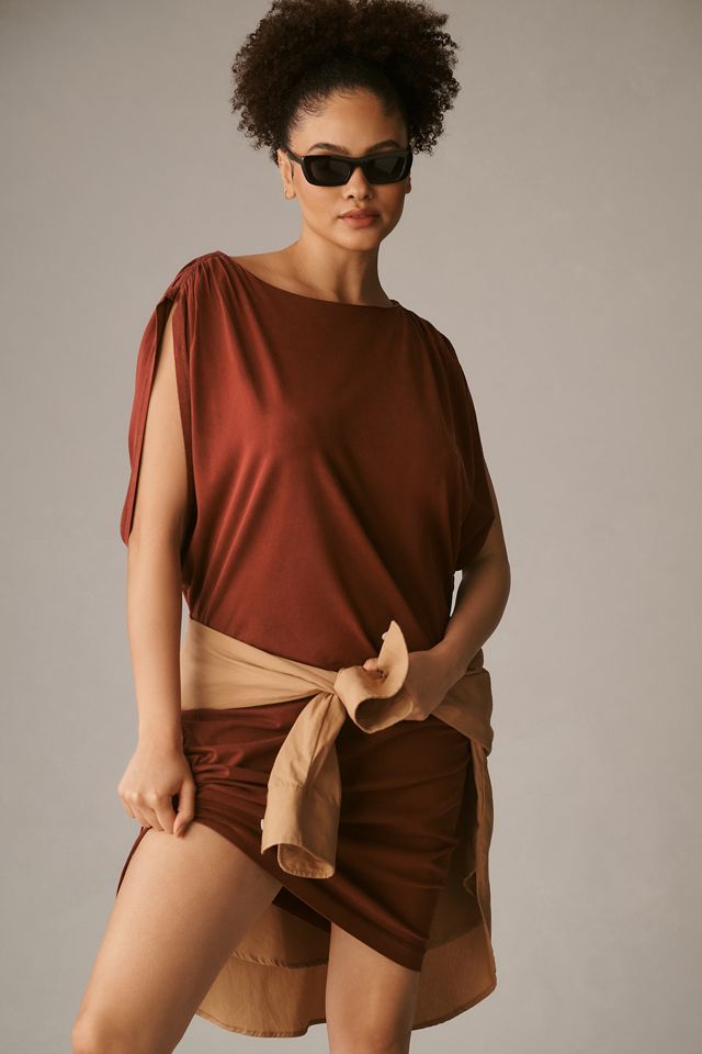 Daily Practice by Anthropologie Ruched Sleeveless Dress #4