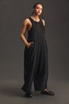 Daily Practice by Anthropologie Seamed Wide-Leg Jumpsuit