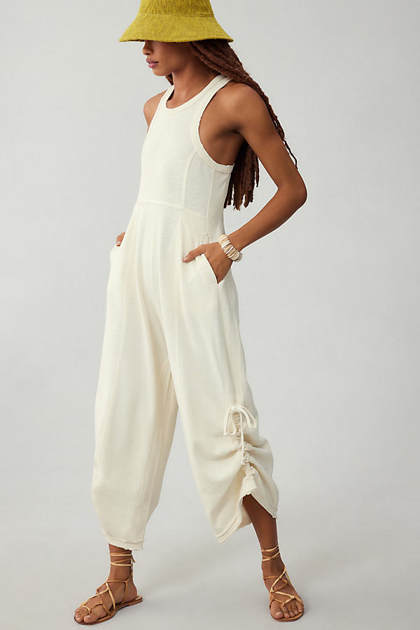 Daily Practice by Anthropologie Sleeveless Seamed Wide-Leg Jumpsuit