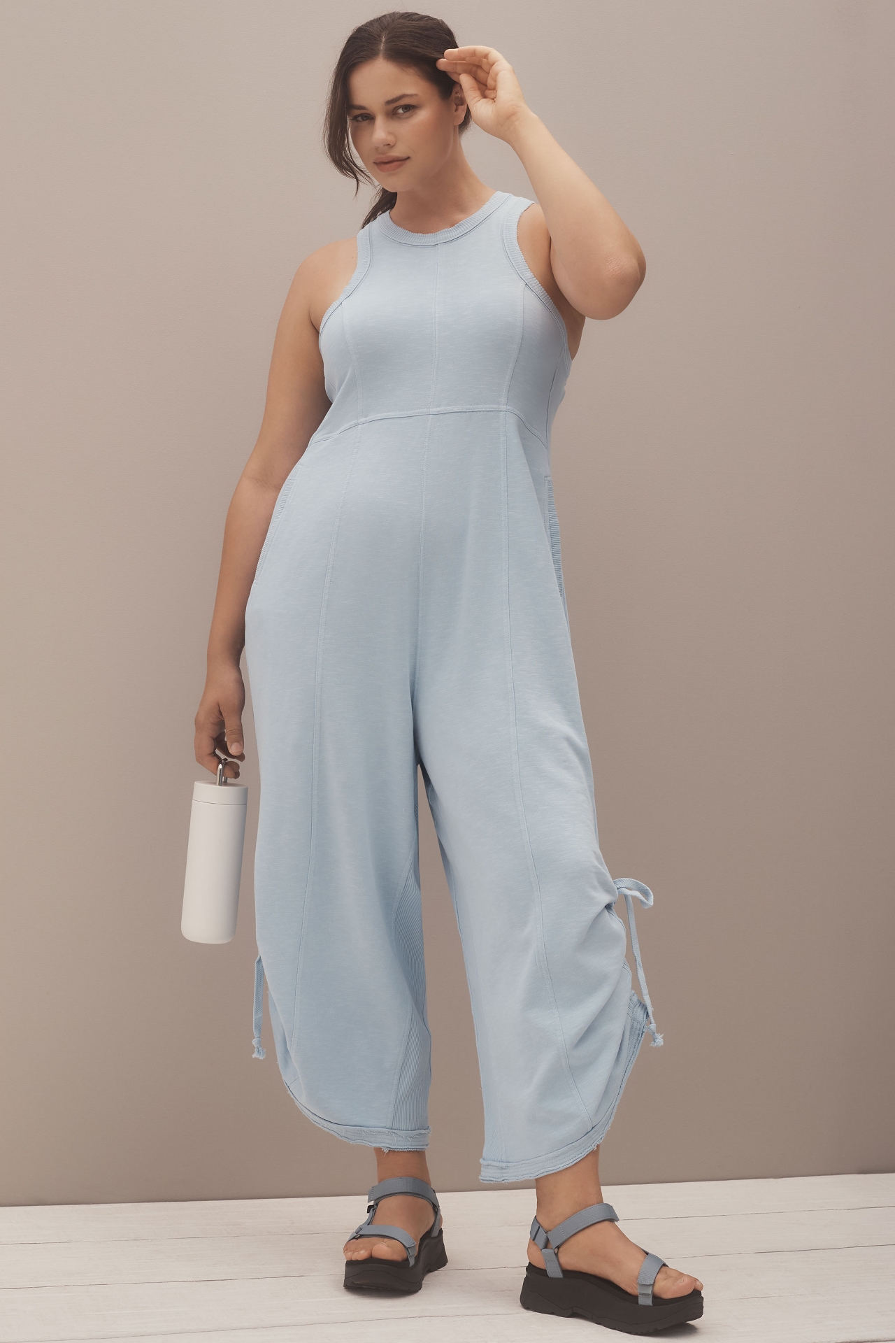 Daily Practice by Anthropologie Horizon Wide-Leg Jumpsuit