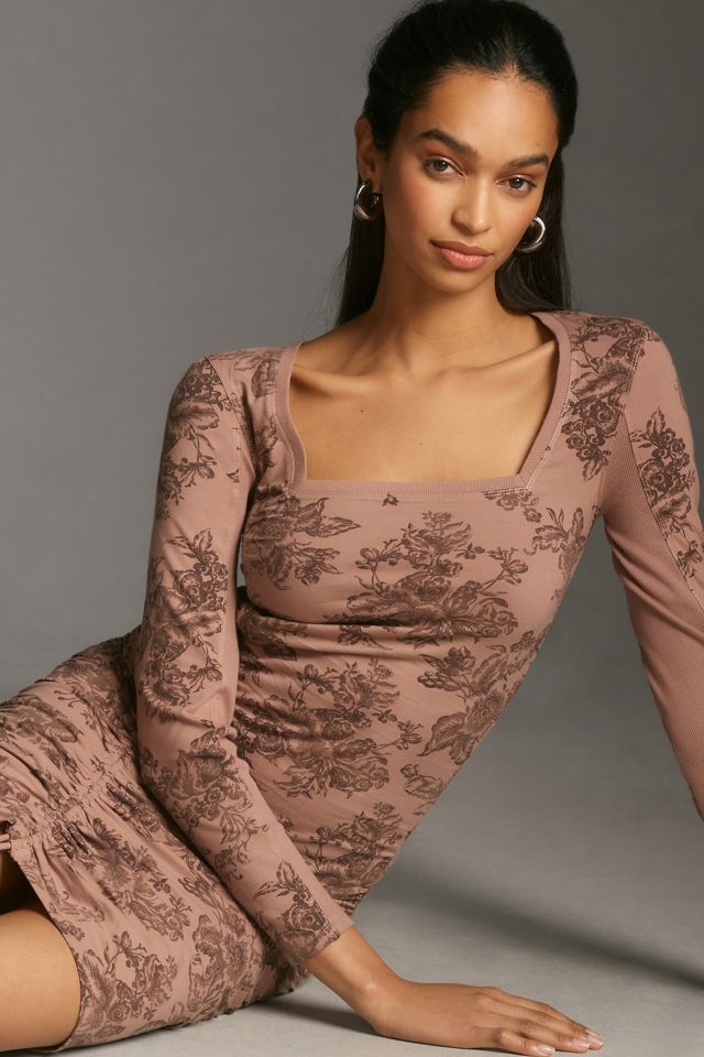 Daily Practice by Anthropologie Long-Sleeve Ruched Mini Dress #2