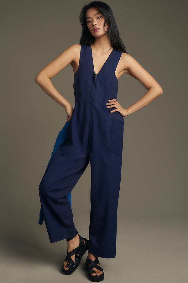 Daily Practice by Anthropologie Zip-Front Jumpsuit