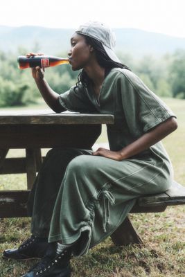 By Anthropologie Smocked Linen Pants