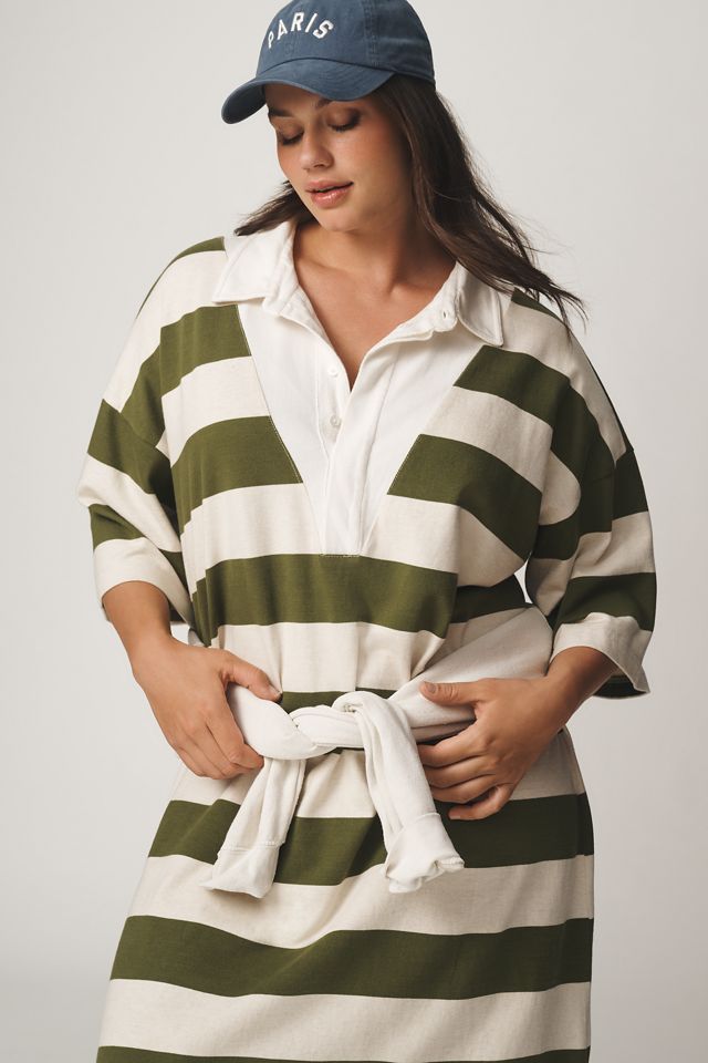 Daily Practice by Anthropologie Rugby Oversized Maxi Dress  #6