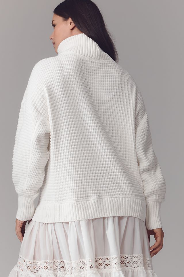 Daily Practice by Anthropologie Chunky Oversized Twofer Turtleneck Sweater Dress #5