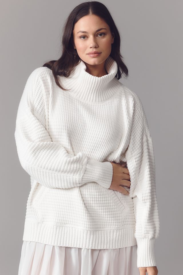 Daily Practice by Anthropologie Chunky Oversized Twofer Turtleneck Sweater Dress #7