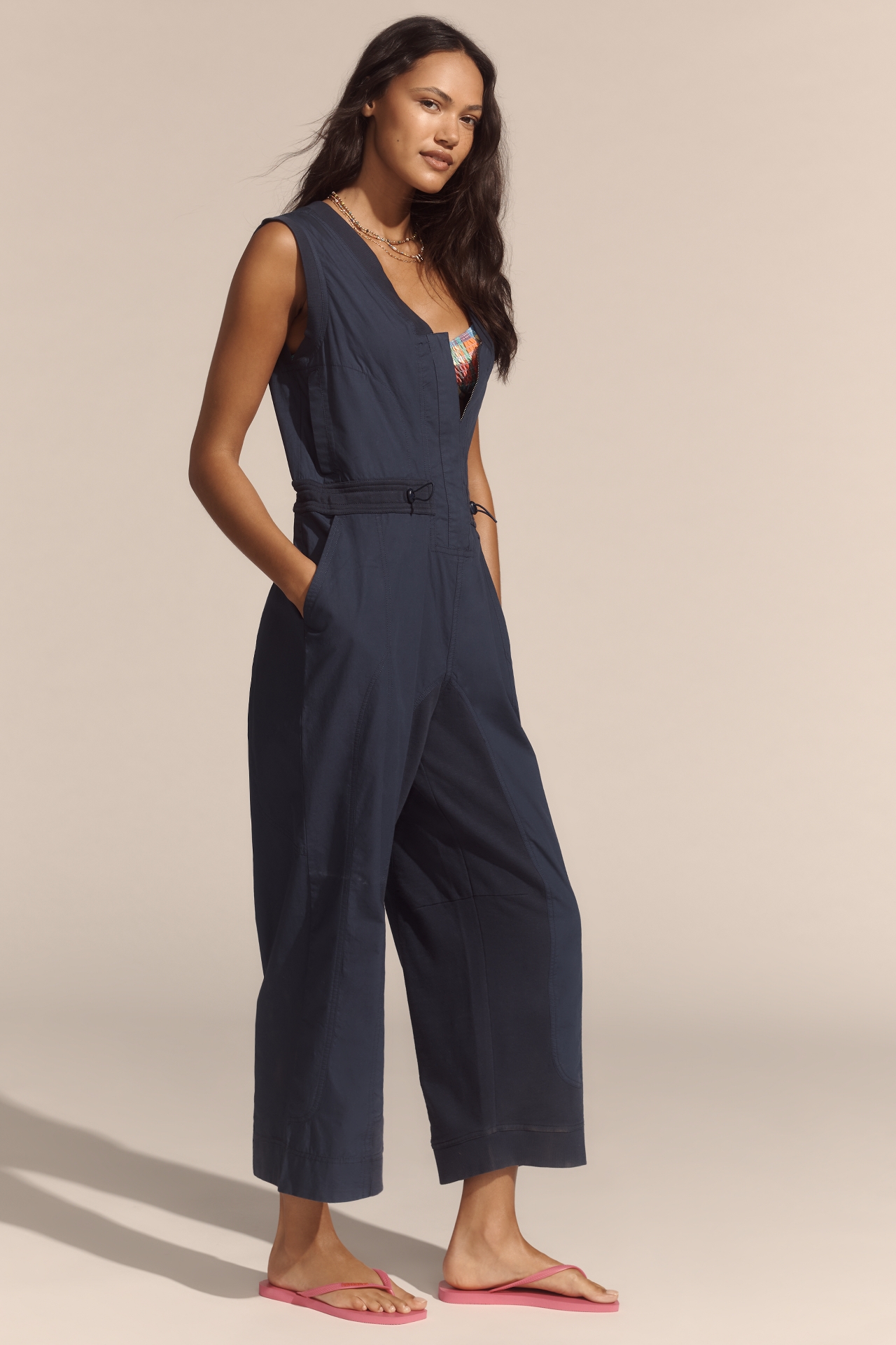 Daily Practice Soller Drawstring Jumpsuit
