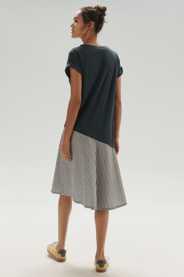 Daily Practice Final Lap Short-Sleeve Twofer Midi Dress #1