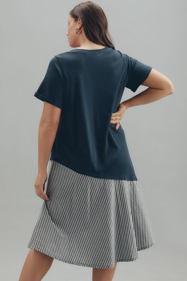 Daily Practice Final Lap Short-Sleeve Twofer Midi Dress #5