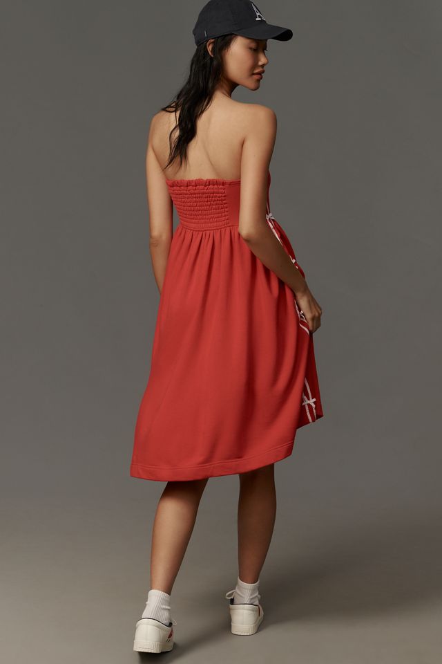 Daily Practice Strapless Side Bow Midi Dress #1