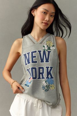The Kacey Easy Crop Cotton-Slub Tank by Pilcro