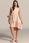 Daily Practice Hill Up Tiered High-Low Midi Dress