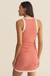 Daily Practice Ruffle-Sleeve Lace-Up Mini Dress
