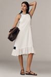 Daily Practice Ball Toss Pleated Midi Tank Dress
