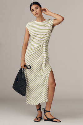 Robe midi Tiebreaker à manches musclées taille: XS chez Anthropologie - Daily Practice - Modalova