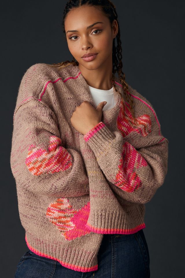 Daily Practice by Anthropologie Heart Cardigan | Anthropologie