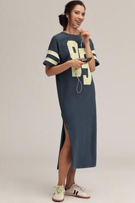 Daily Practice By Anthropologie Daily Practice Graphic T-shirt Midi Dress