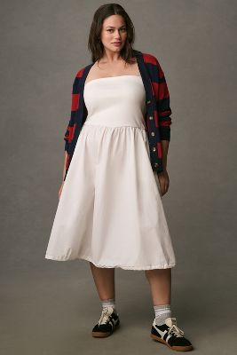 Daily Practice by Anthropologie Free Fall Drawstring Midi Dress