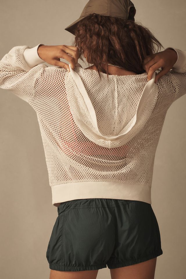 Daily Practice by Anthropologie Embroidered Mesh Hoodie #1