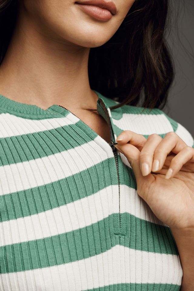 Daily Practice by Anthropologie Half-Zip Sweater Tee #5