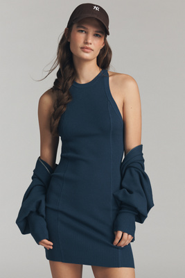 Daily Practice By Anthropologie Daily Practice Cardigan & Sweater Dress Set In Blue