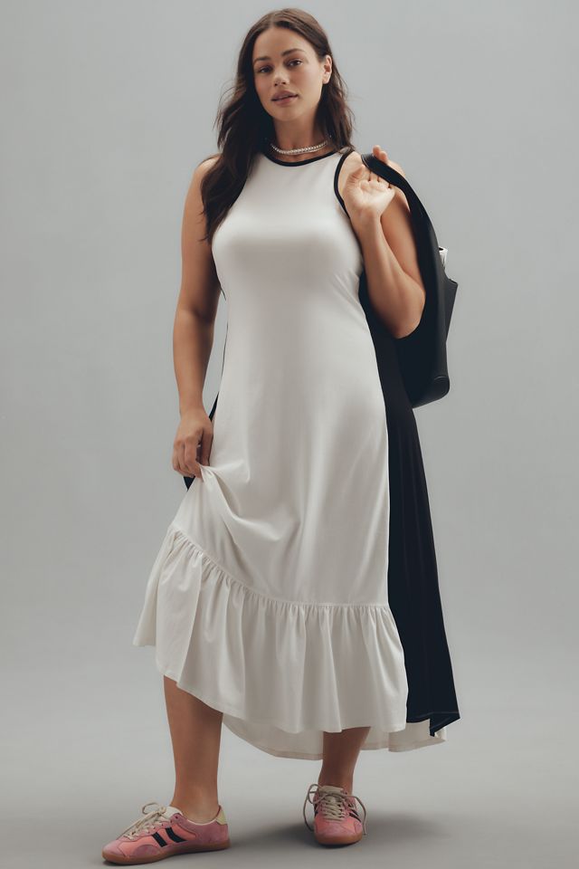 Pilcro Zip-Front Sleeveless Cotton Jumpsuit