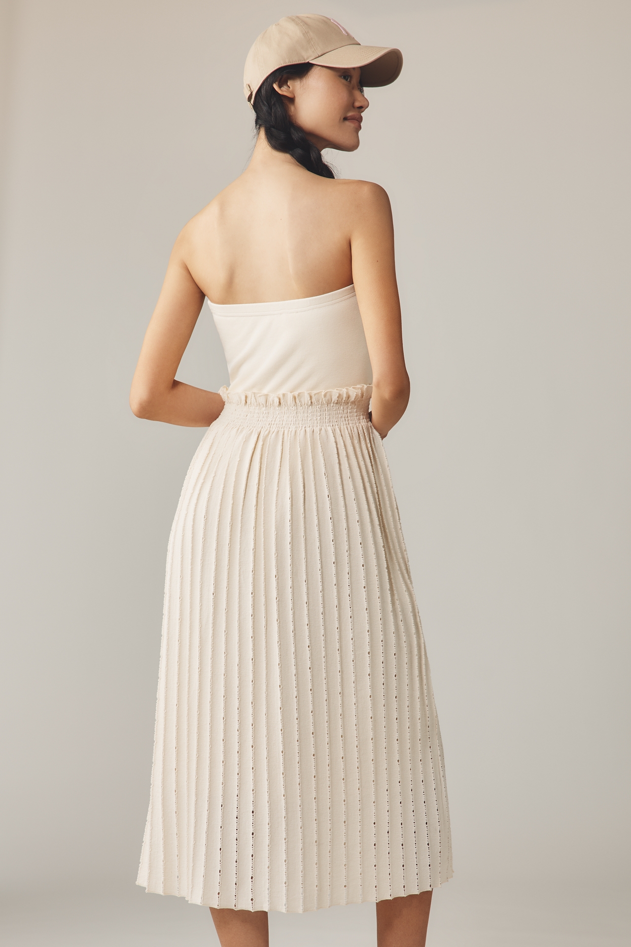 Sundays Manon Cotton Strapless Midi Dress