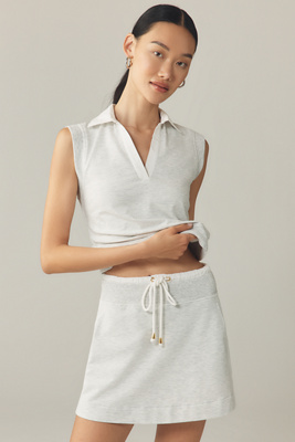 Sundays Manette Pullover Sleeveless Polo Shirt In Gray