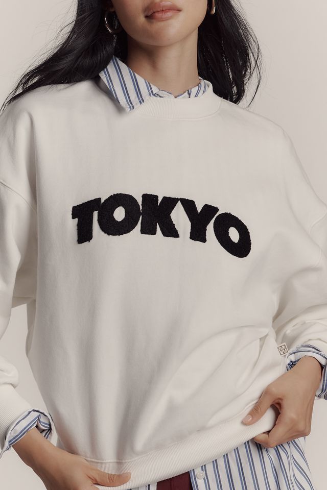 Araminta James Tokyo Graphic Crew-Neck Sweatshirt #1