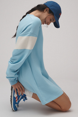 Araminta James Long-sleeve V-neck Fleece Mini Dress