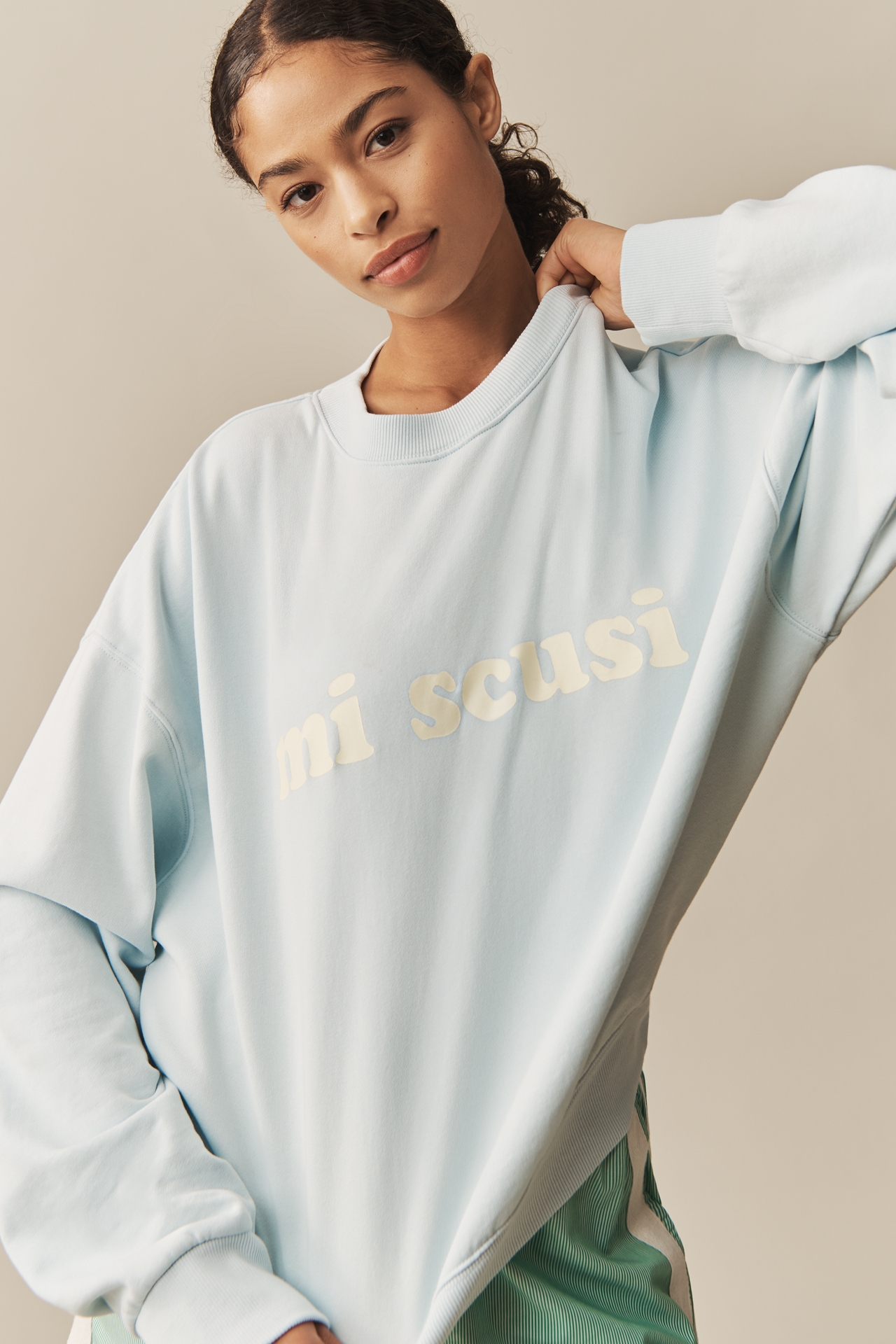 Araminta James Mi Scusi Long-Sleeve Sweatshirt