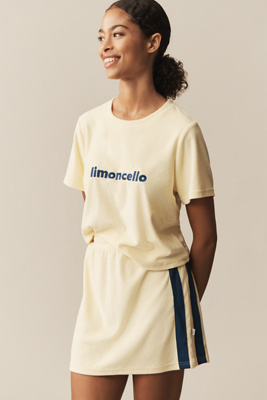 Araminta James Voyage Terry Mini Skirt In Yellow