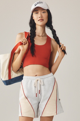 Araminta James Drawstring Track Shorts Pants In Gray