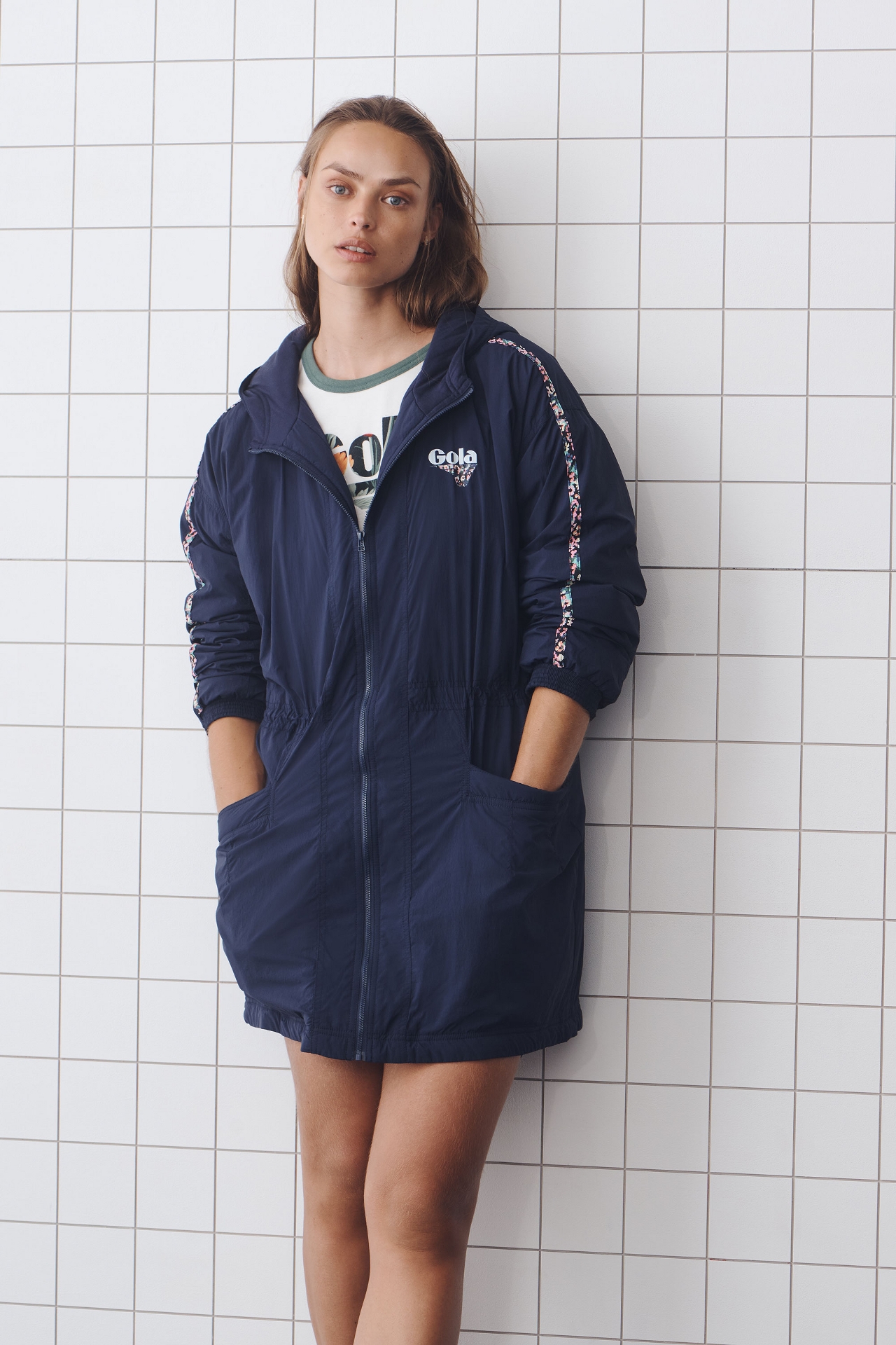 Gola x Anthropologie Sideline Windbreaker Jacket