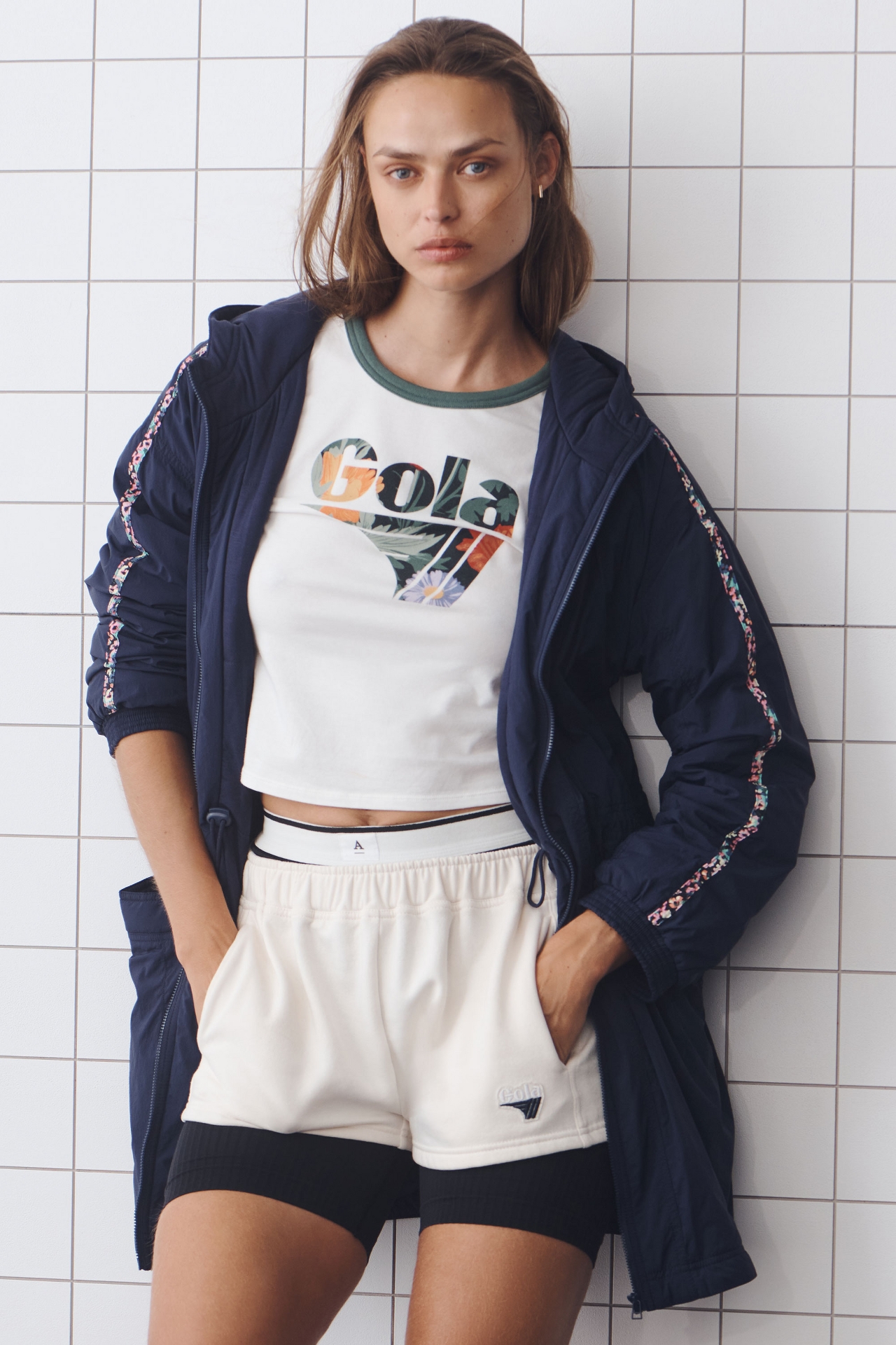 Gola x Anthropologie Sideline Windbreaker Jacket