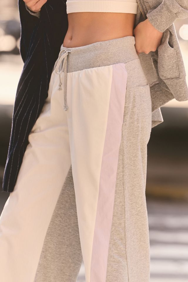 Daily Practice by Anthropologie Stripe Wide-Leg Track Pants #2