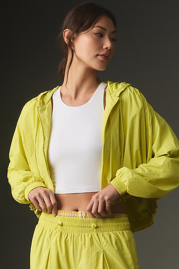 Daily Practice by Anthropologie Cropped Zip Hoodie Jacket