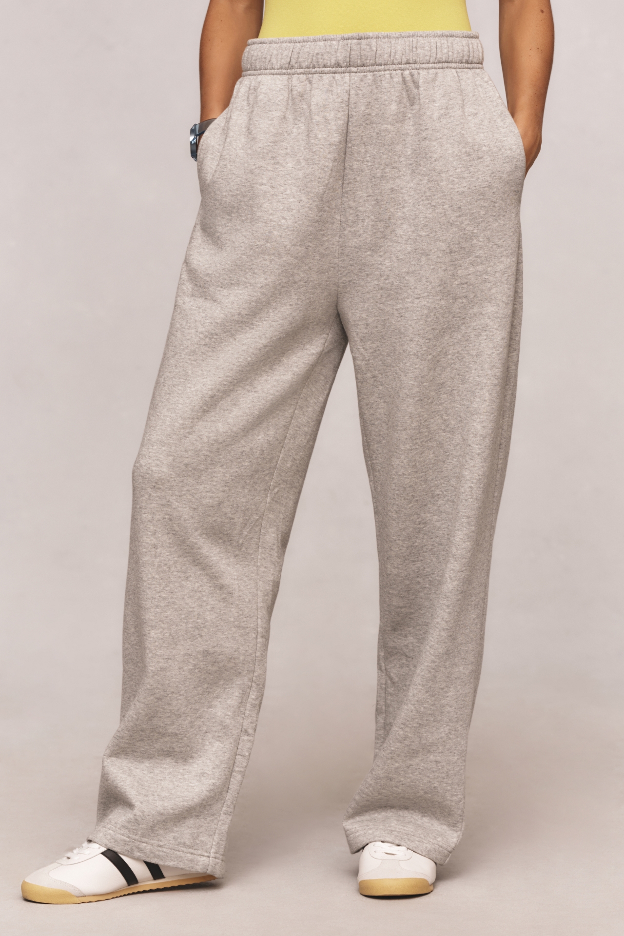 Daily Practice by Anthropologie Wide-Leg Fleece Pants