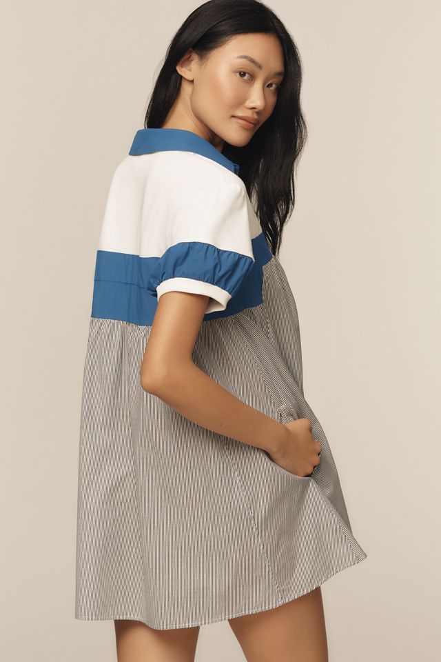 Daily Practice Rugby Babydoll Mini Dress #1