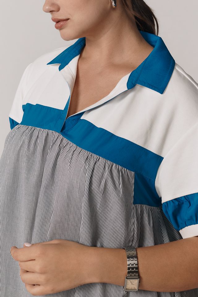 Daily Practice Rugby Babydoll Mini Dress #5