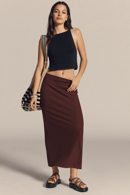 Daily Practice By Anthropologie Daily Practice Knit Column Midi Skirt