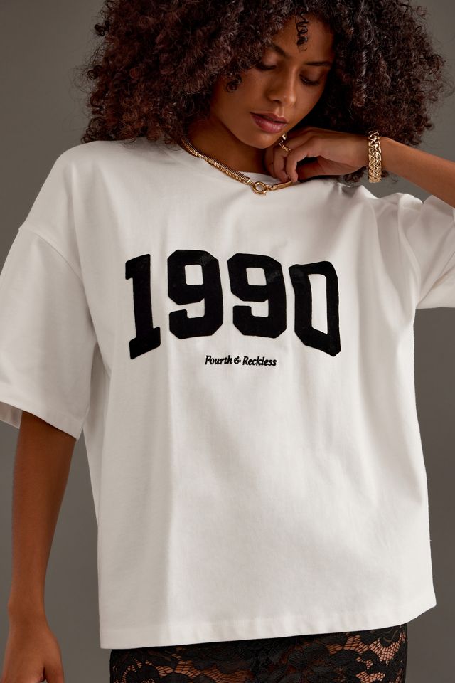4th & Reckless Orena Slogan Oversized T-Shirt #5