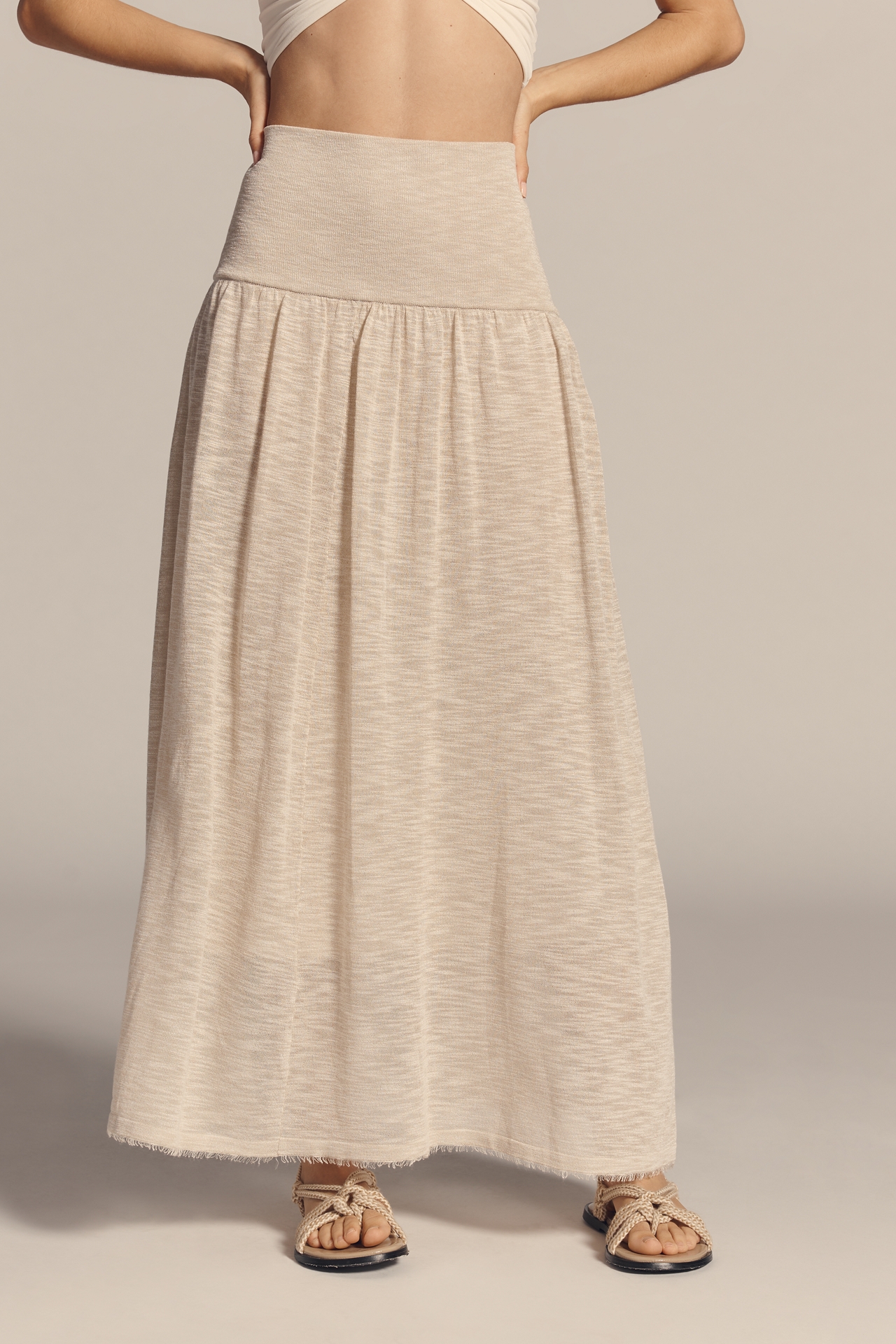 4th & Reckless Nikki Drop-Waist Maxi Skirt