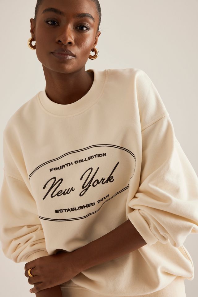 4th & Reckless Chai Oversized Sweatshirt | Anthropologie UK