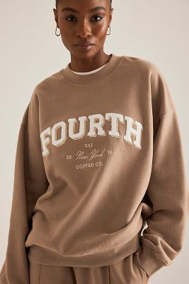 Sweat-shirt surdimensionné Capucine en Brown taille: XS chez Anthropologie - 4th & Reckless - Modalova