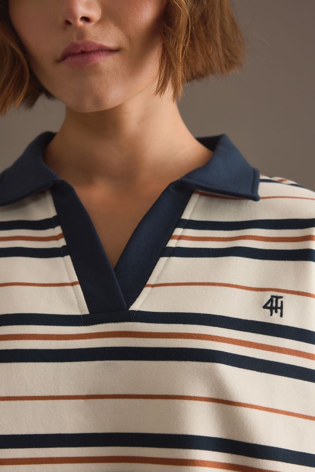 4th & Reckless Oversized Stripe Rugby Top #5