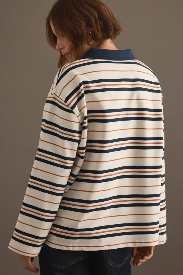 4th & Reckless Oversized Stripe Rugby Top #1