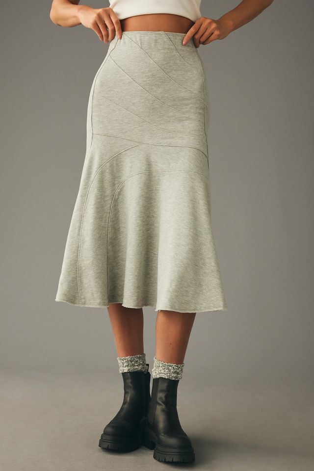 Daily Practice by Anthropologie Seamed Midi Skirt #1